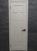 Puerta Urban Grey gris claro paneles horizontales cristal diseno europeo moderno